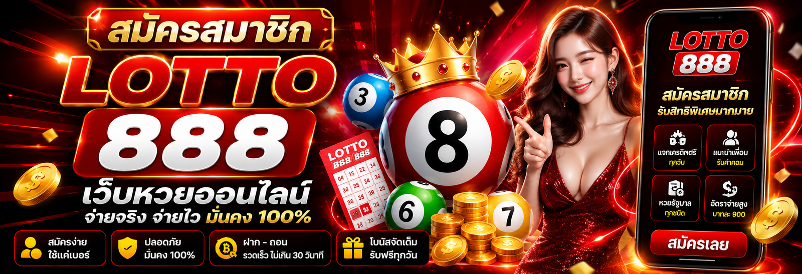 สมัครสมาชิก เว็บหวย lotto888thai ทางเลือกที่ดีที่สุดของคอหวยออนไลน์